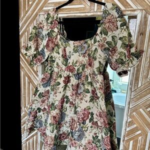SHEIN Floral Mini Dress - Multicolor